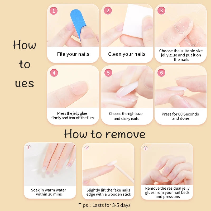 24pcs Casual Short Square Fake Nails Art Lavender Nail Romantic Colors Removable Full Cover Press on Nails Womens Nail Products