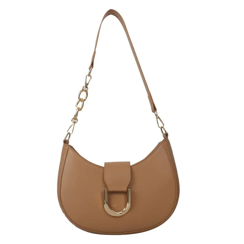 Trendy Pu Leather Shoulder Bag for Women Stylish Underarm Purse with Zipper Closure, Elegant Design Perfect for Everyday Use