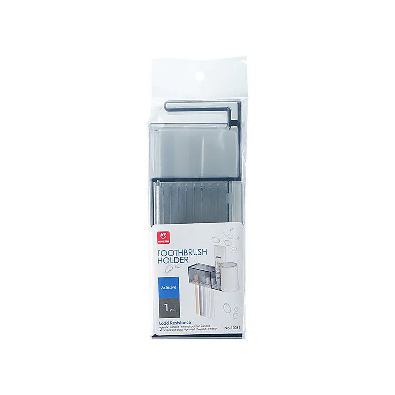 Bathroom Shelves Wall Mount Toothbrush Toothpaste Holder Suction Cup Storage Rack Toiletries Organizer Bathroom Accessories