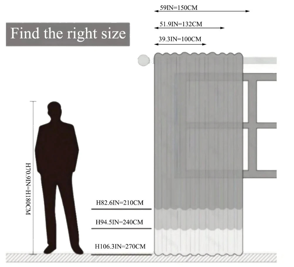 Living Room Bedroom Balcony White Versatile Gauze Curtain 1PC Curtains