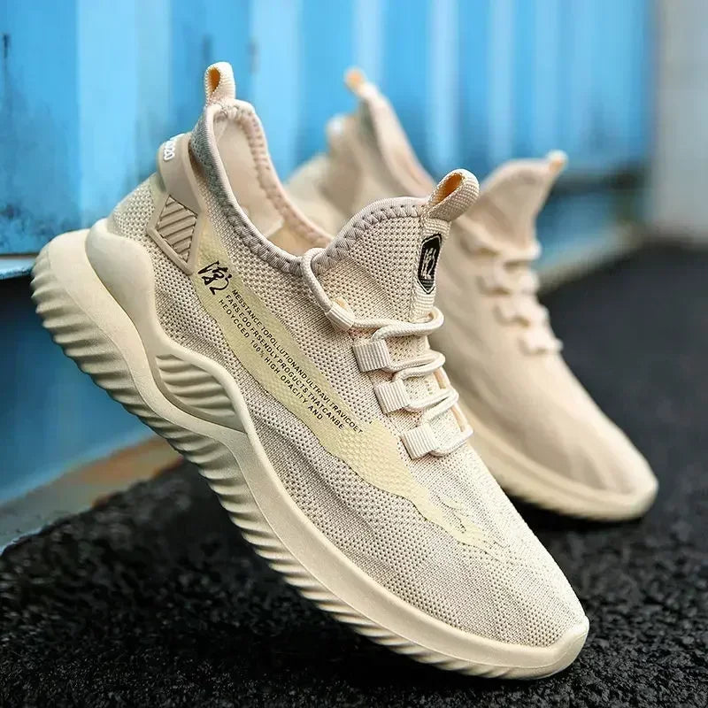 2024 Men Tennis Shoes New Fashion Spring and Autumn Leisure Walking and Running Breathable Flat Bottom Gym Sports Men Sneakers