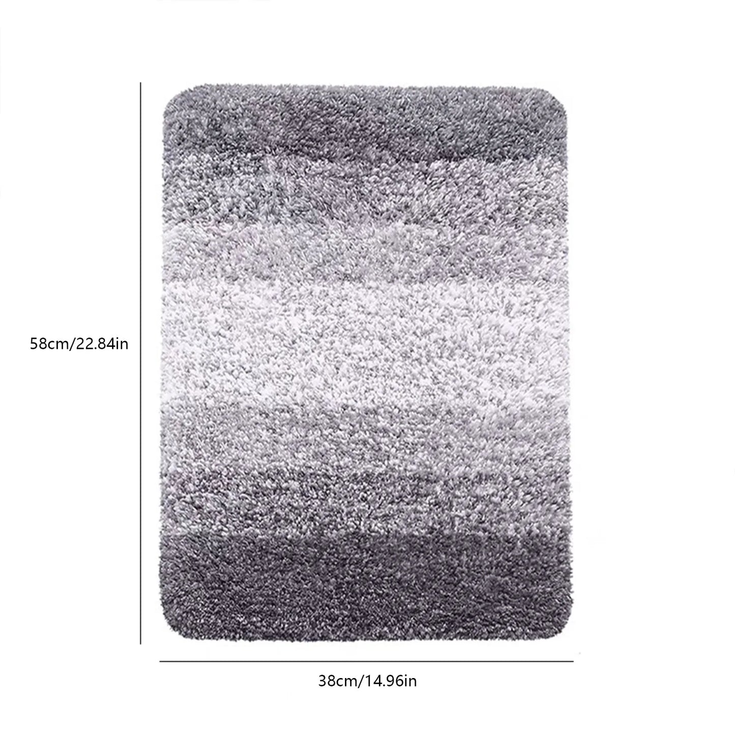 Bathroom Luxury Rugs Non-Slip Bath Rug Dirty Resistant Plush Carpet Toilet Bath Mat Extra Soft Absorbent Microfiber Bathroom Mat