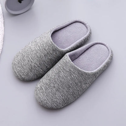 Home Slippers For Women Men Soft House Winter Indoor Light Comfort Floor Shoes Female Male Silence Slides Bedroom Japanese Style