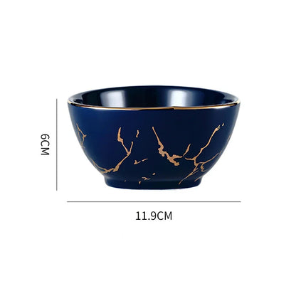 Nordic Dinner Irregular Plates Ins Gold Inlay Dinner Dish Marble Steak Plates Ceramic Dishes Tray Dinnerware Sets Drop Shipping