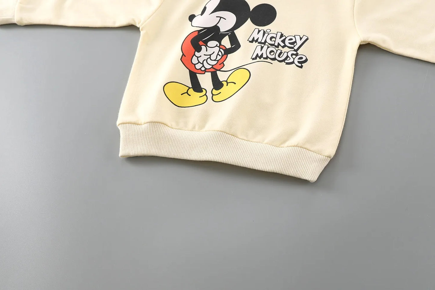 Spring/autumn Baby Girl Minnie Sweatshirt Loose Long Sleeve Tops Fashion Popular Cartoon Children Hoodies Crewneck Pullovers