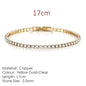 Fashion 2.5mm Zirconia Tennis Bracelet for Women Crystal Charm Designer Tennis Thin Chain Bracelet on Hand Wedding Jewelry KC128
