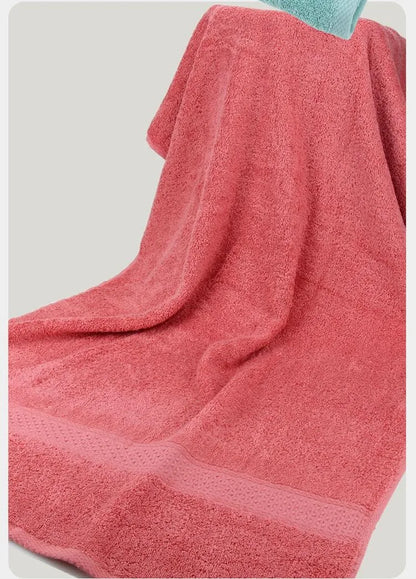 Large Bath Towels for Adults, 100% Cotton, Solid Terry, Beach Towel, Absorbent Yoga Shower Towels Bathroom, Wholesale, 70*140cm