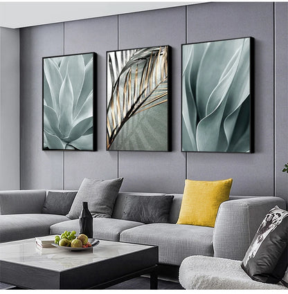 Wall Pictures For Living Room Home Decoration Palm Leaves Plant Art Canvas Painting Aloe Botanical s And Prints Modular