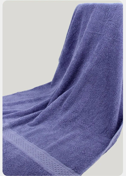Large Bath Towels for Adults, 100% Cotton, Solid Terry, Beach Towel, Absorbent Yoga Shower Towels Bathroom, Wholesale, 70*140cm
