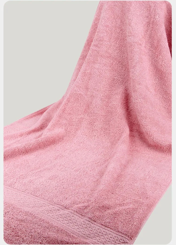 Large Bath Towels for Adults, 100% Cotton, Solid Terry, Beach Towel, Absorbent Yoga Shower Towels Bathroom, Wholesale, 70*140cm