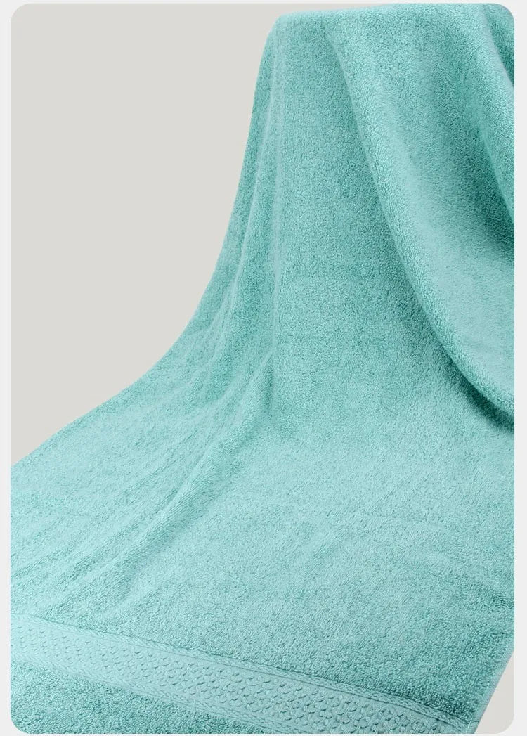 Large Bath Towels for Adults, 100% Cotton, Solid Terry, Beach Towel, Absorbent Yoga Shower Towels Bathroom, Wholesale, 70*140cm