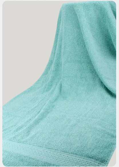 Large Bath Towels for Adults, 100% Cotton, Solid Terry, Beach Towel, Absorbent Yoga Shower Towels Bathroom, Wholesale, 70*140cm