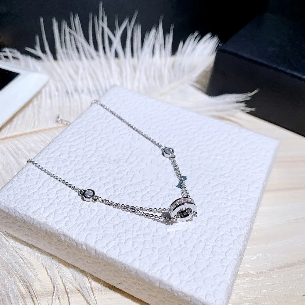 Luxury Bling AAA Zircon Buckle Women Bracelet Handmade High Quality Sparking CZ Copper Plated Read Gold Pulseras Brasselet