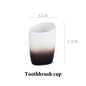 Ceramic Bathroom Accessories Sets Gradient Lotion Dispenser Pump Bottle Toothbrush Holder Mouthwash Cup Soap Dish Washing Tools