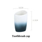 Ceramic Bathroom Accessories Sets Gradient Lotion Dispenser Pump Bottle Toothbrush Holder Mouthwash Cup Soap Dish Washing Tools