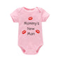 Newborn Baby Clothes Short Sleeve Boy Clothing Mommy's New Man Design 100% Cotton Rompers De Bebe Costumes Black