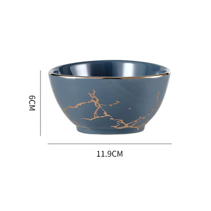 Nordic Dinner Irregular Plates Ins Gold Inlay Dinner Dish Marble Steak Plates Ceramic Dishes Tray Dinnerware Sets Drop Shipping