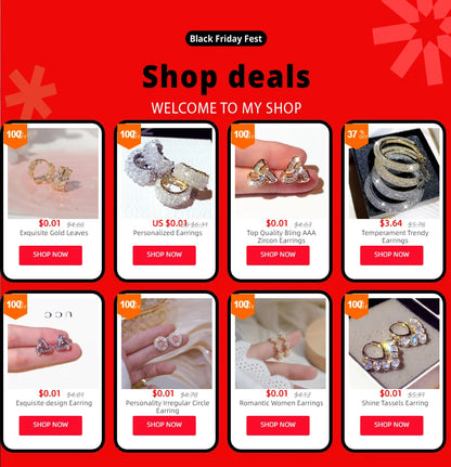 JUWANG Luxury Plated 14K Real Gold Leaves Earring Delicate Micro Inlaid Cubic Zircon CZ Stud Earrings Wedding Jewelry Pendant