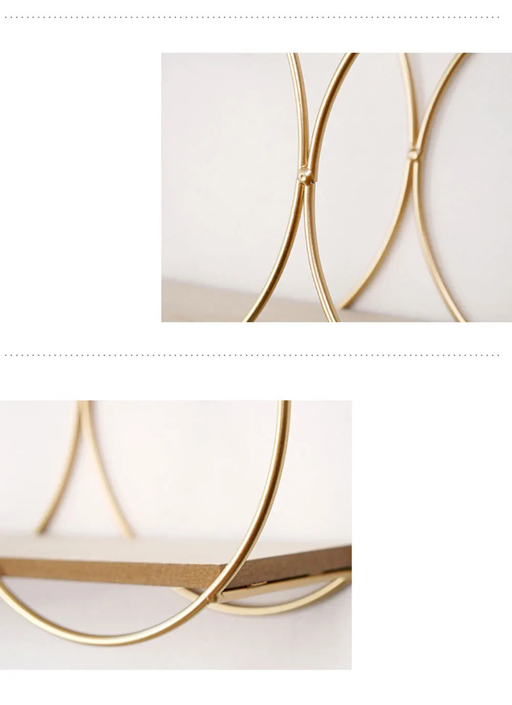 Room Rack Decoration Wall Circular Hanging Home Decor Shelves Candle Holder Aesthetic And Supports Wooden Teen Living Floating