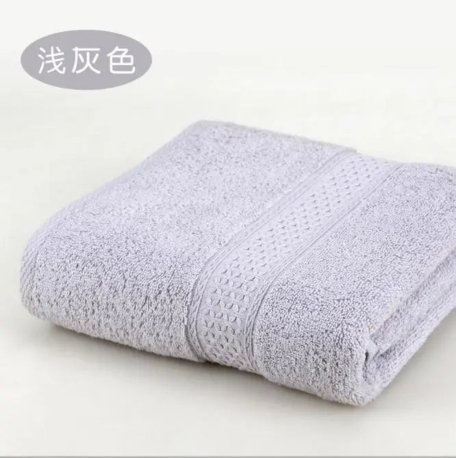 Large Bath Towels for Adults, 100% Cotton, Solid Terry, Beach Towel, Absorbent Yoga Shower Towels Bathroom, Wholesale, 70*140cm
