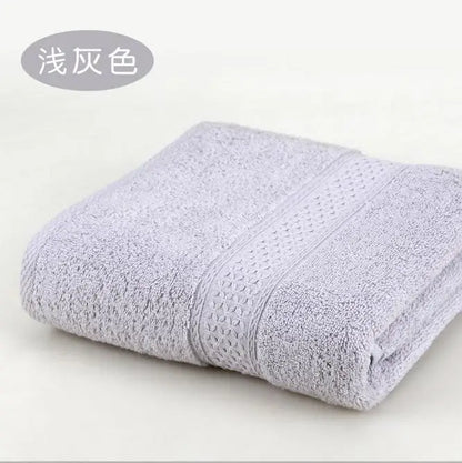 Large Bath Towels for Adults, 100% Cotton, Solid Terry, Beach Towel, Absorbent Yoga Shower Towels Bathroom, Wholesale, 70*140cm