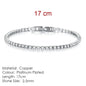 Fashion 2.5mm Zirconia Tennis Bracelet for Women Crystal Charm Designer Tennis Thin Chain Bracelet on Hand Wedding Jewelry KC128