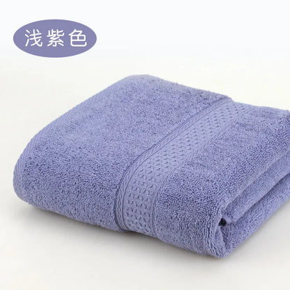 Large Bath Towels for Adults, 100% Cotton, Solid Terry, Beach Towel, Absorbent Yoga Shower Towels Bathroom, Wholesale, 70*140cm
