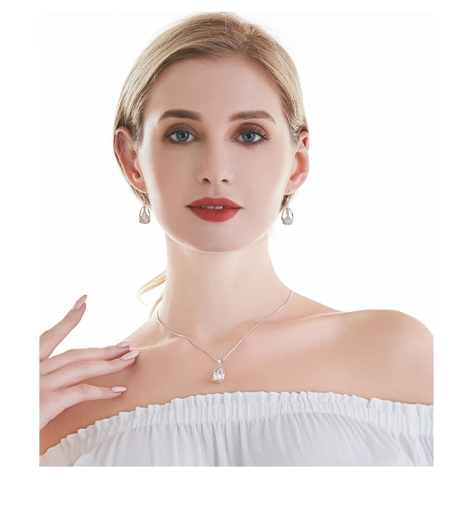 Cauuev genuine 100% Natural freshwater  Pearl Jewelry Hot Selling 925 Sterling Silver Pendant Necklace gift For Women Female Jew