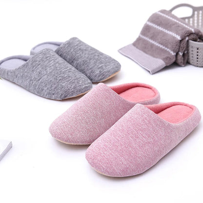 Home Slippers For Women Men Soft House Winter Indoor Light Comfort Floor Shoes Female Male Silence Slides Bedroom Japanese Style