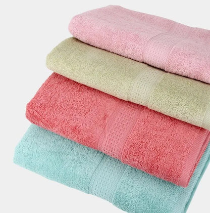 Large Bath Towels for Adults, 100% Cotton, Solid Terry, Beach Towel, Absorbent Yoga Shower Towels Bathroom, Wholesale, 70*140cm