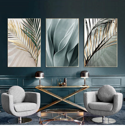 Wall Pictures For Living Room Home Decoration Palm Leaves Plant Art Canvas Painting Aloe Botanical s And Prints Modular
