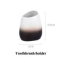 Ceramic Bathroom Accessories Sets Gradient Lotion Dispenser Pump Bottle Toothbrush Holder Mouthwash Cup Soap Dish Washing Tools