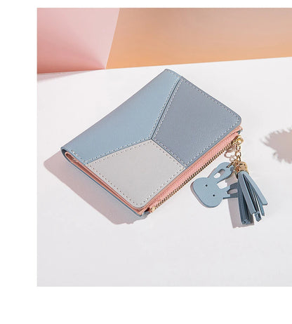 Women's Wallet PU Leather Women's Wallet Made of Leather Women Purses Card Holder Foldable Portable Lady Coin Purses