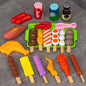 Kids Barbecue Food Set Kitchen Pretend Play Cooking Toys Girl Early Education Outdoor BBQ Parents-Child Interactive Toy