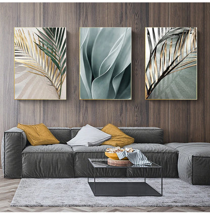 Wall Pictures For Living Room Home Decoration Palm Leaves Plant Art Canvas Painting Aloe Botanical s And Prints Modular