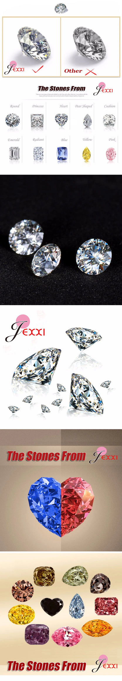 Fine Jewelry Sets Genuine 925 Sterling Silver Zircon Pendant Necklace Earrings Set for Women Crystal Bowknot Bijoux