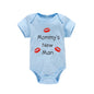 Newborn Baby Clothes Short Sleeve Boy Clothing Mommy's New Man Design 100% Cotton Rompers De Bebe Costumes Black