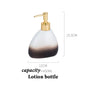 Ceramic Bathroom Accessories Sets Gradient Lotion Dispenser Pump Bottle Toothbrush Holder Mouthwash Cup Soap Dish Washing Tools