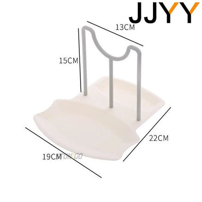 Kitchen Organizer Spatula Pot Lid Rack Shelf Plastic Spoon Rest Utensil Multi-function Dish Rack Organizer Kitchen Cooking Tools