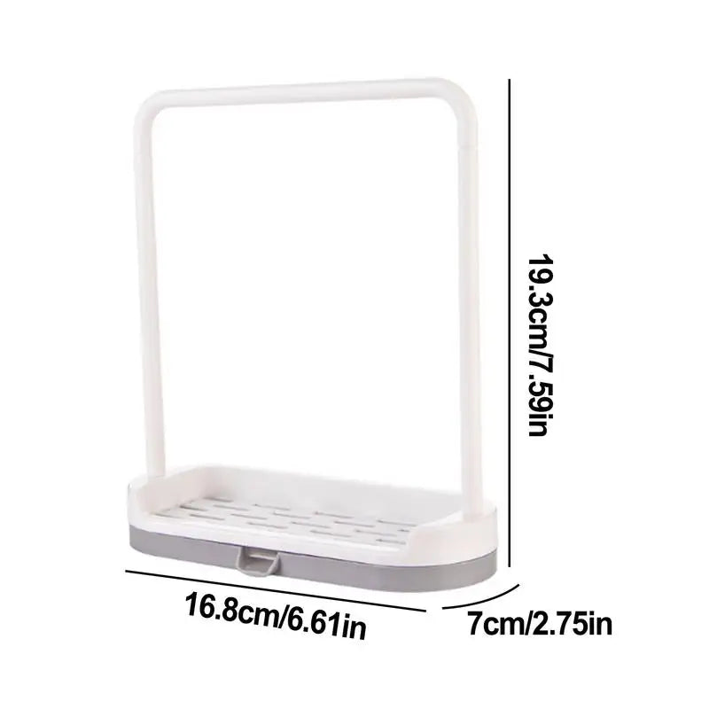 Kitchen Sink Storage Rack Dish Cloth Hanger Towel Organizer Holders Sponge Drain Shelf with Drain Tray household Gadgets