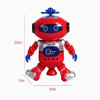 Kids Robot Rotating Dance Toys With Music LED Light Electronic Walking Toys for Boys Girls Birthday Christmas Gift