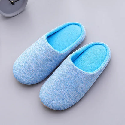 Home Slippers For Women Men Soft House Winter Indoor Light Comfort Floor Shoes Female Male Silence Slides Bedroom Japanese Style