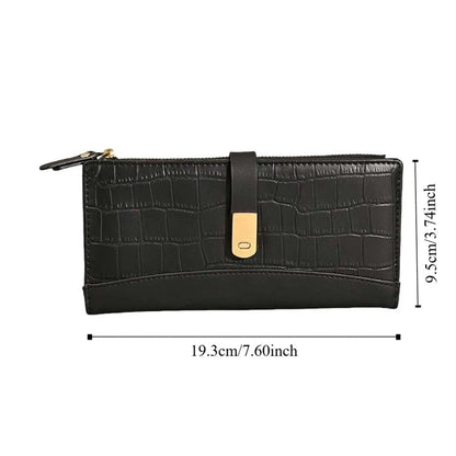 Cute PU Leather Women Purse Wallets Rectangle Large Capacity PU Coin Purse Casual Phone Bag Money Bag Girl Birthday Gifts