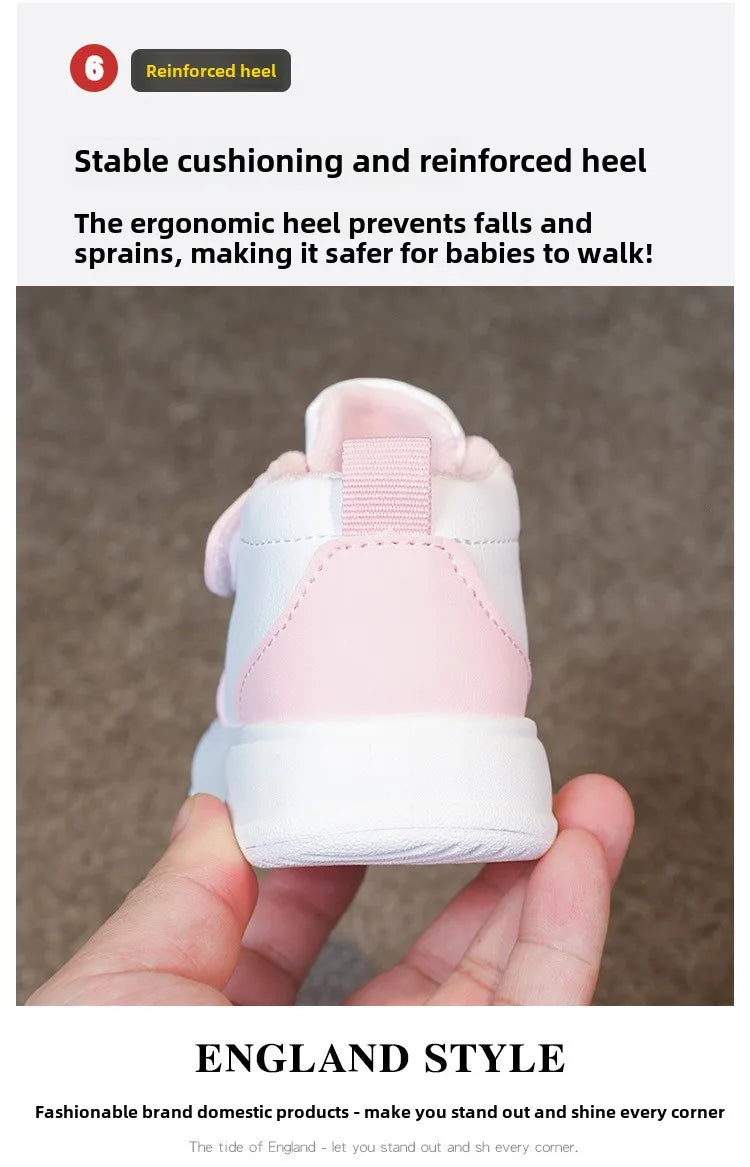 Fashion Kids Sneakers Spring Autumn High Top Breathable Casual Shoes Girls Non-slip Board Shoes Boys Outdoors Basketball Shoes