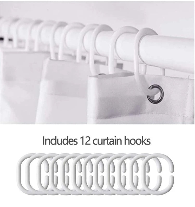 Black Butterfly Floral Shower Curtain, Bathroom Decorative Shower Curtain, Waterproof Shower Curtain with Hooks