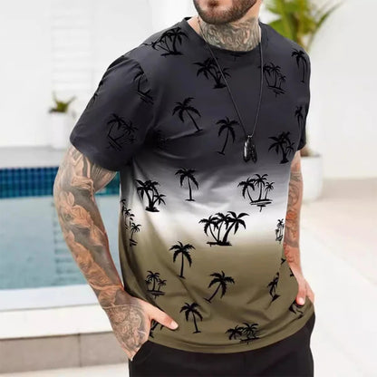 Daily Casual Fashion T-Shirt For Men Graphic 3D Printing T-shirts Casual Short Sleeve Tees Oversized Men’s Clothing Tops Summer