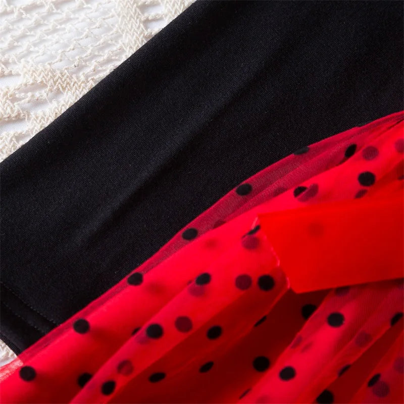 Elegant New Girl Embroidery Flower Girl Dresses for Wedding Autumn Winter Long Sleeve Princess Birthday Party Clothing 3-8Yrs