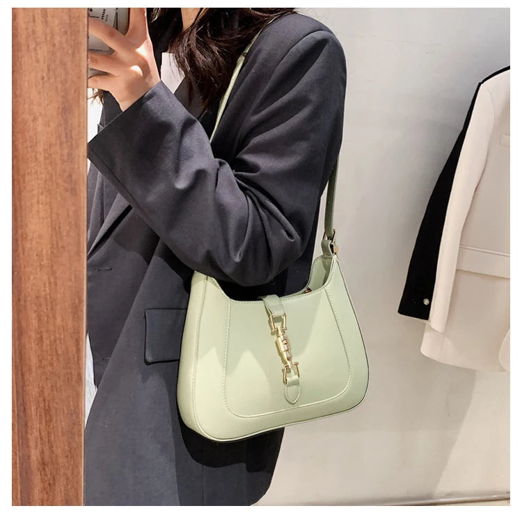 Top Quality Luxury Brand Purses and Handbags Designer Leather Shoulder Crossbody Bags for Women Dual Straps Underarm Sac A Main