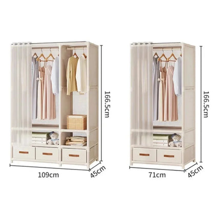 Floor-Standing Simple Wardrobes Home Large Capacity Durable Clothes Cabinet Dustproof And Economical Wardrobe Bedroom Furniture