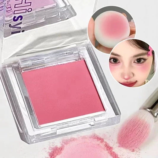 Monochrome blush, brightening matte cosmetics, highlighting, expansion color, youthful and natural makeup